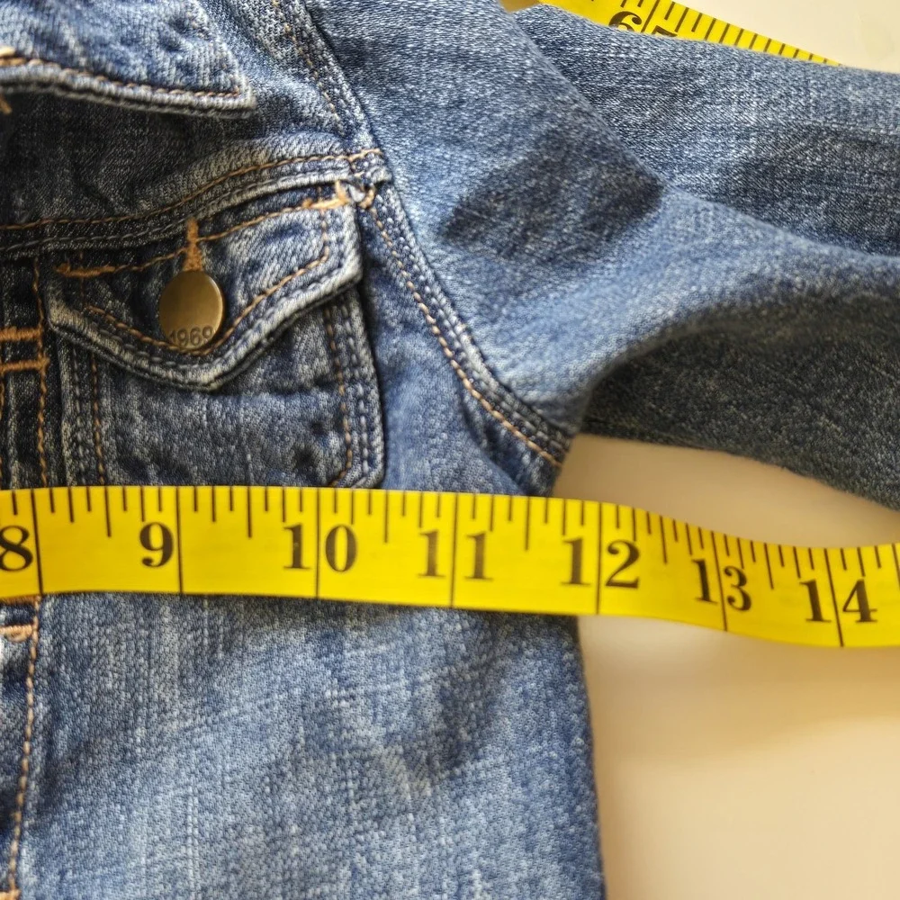 Baby Gap Denim Jean‎ Jacket Little Girl's Size 4 Snap Front Cotton